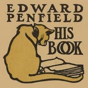 Bookplate of artist Edward Penfield by Edward Penfield - Art Print