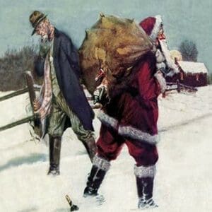 Bootlegging Santa by Paul Stahr - Art Print
