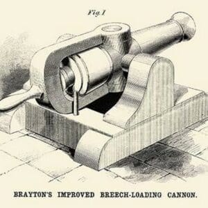 Brayton's Improved Breech-loading Cannon - Art Print