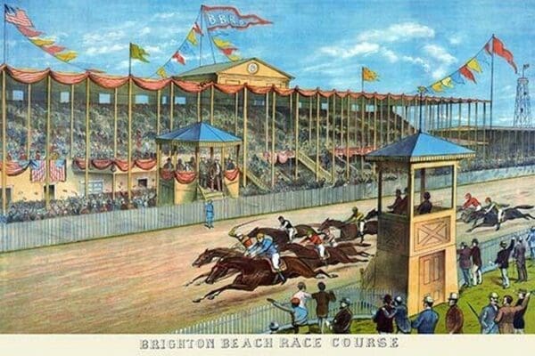 Brighton Beach Race Course by NY Litho - Art Print