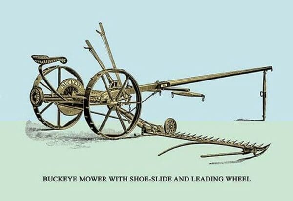 Buckeye Mower with Shoe-Slide and Leading Wheel - Art Print