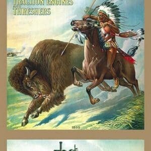 Buffalo Pitts Company - Buffalo Hunter - Art Print