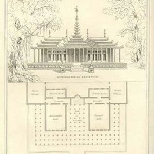Burmese Palatial Hall of Assembly by Richard Brown - Art Print