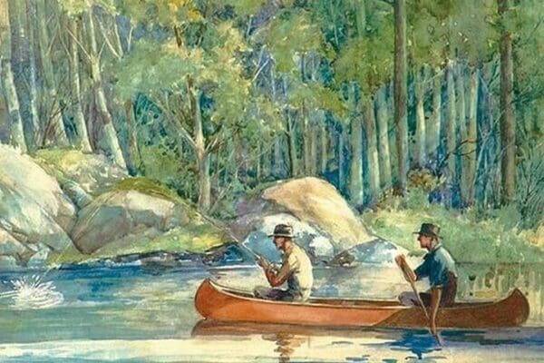 Canoe Catch by William Hamilton Hope - Art Print