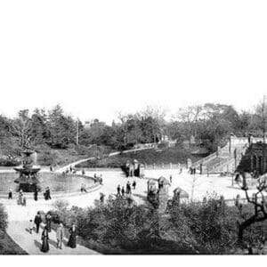 Central Park: Bethesda Terrace c.1902 - Art Print