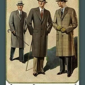 Chesterfield Fly-Front Overcoat - Art Print