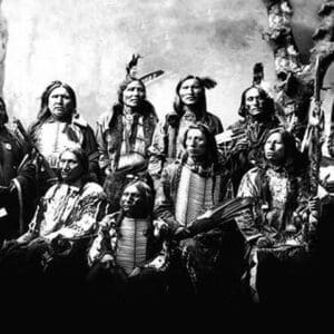 Chief Jack Red Cloud and Chiefs - Art Print