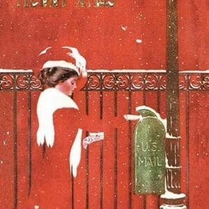 Christmas Greetings by C. Coles Phillips - Art Print