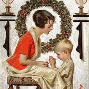 Christmas Prayer by Joseph Christian Leyendecker - Art Print