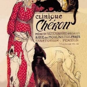 Clinique Cheron - Veterinary Medicine & Hotel by Theophile Alexandre Steinlen - Art Print