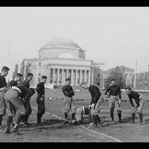 Columbia University Football - Traing the Half-backs by Bains News Service - Art Print