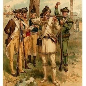 Continental Army - 1776 - 1779 - Musket Maintenance By Henry Alexander Ogden - Art Print