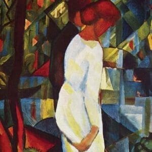 Couple in Forest by August Macke - Art Print