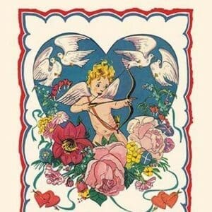 Cupid and the Doves - Art Print
