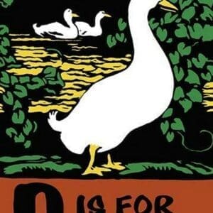 D is for Duck by Charles Buckles Falls - Art Print
