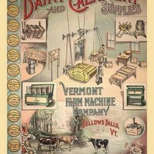Dairy and Creamery Supplies - Art Print