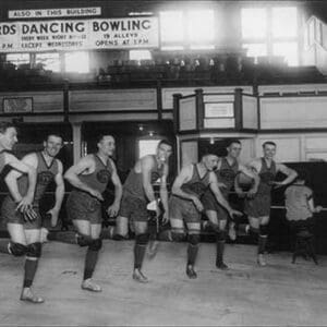 Dance Lessons for the Palace Club Basketball Team by National Photo Co. - Art Print