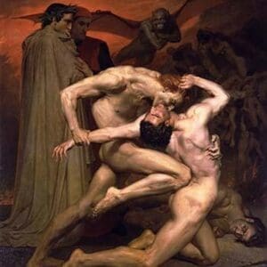Dante & Virgil in Hell by William Bouguereau - Art Print