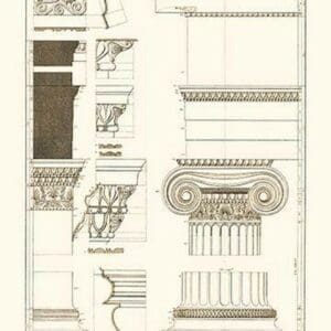 Details from the North Portico of the Erechtheum by J. Buhlmann - Art Print