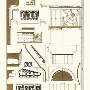 Details of Parthenon at Athens by J. Buhlmann - Art Print