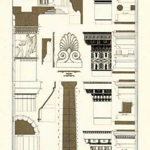 Details of the Parthenon at Athens by J. Buhlmann - Art Print