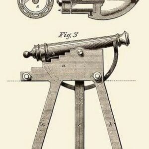 Device for Adjusting Cannon Trajectory and Accuracy - Art Print