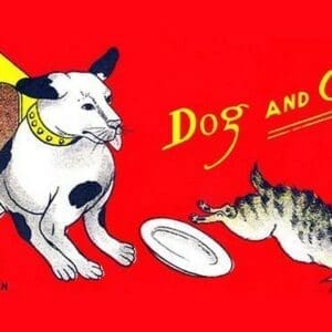 Dog and Cat - Art Print