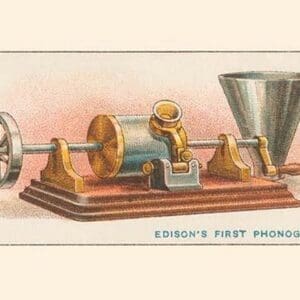 Edison's First Phonograph - Art Print