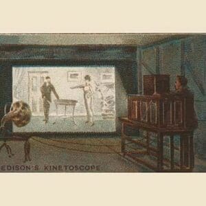 Edison's Kinetoscope - Art Print