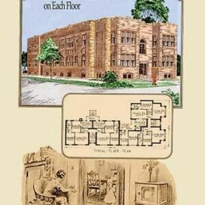 Eight Four-Room Apartments on Each Floor by Geo E. Miller - Art Print
