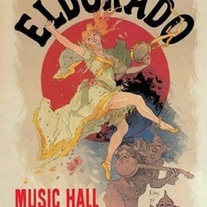 Eldorado Music Hall by Jules Cheret - Art Print