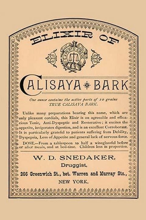 Elixir of Calisaya Bark - Art Posters or Prints on Paper or Canvas ...