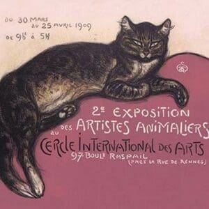 Exposition des Artistes Animaliers by Theophile Alexandre Steinlen - Art Print