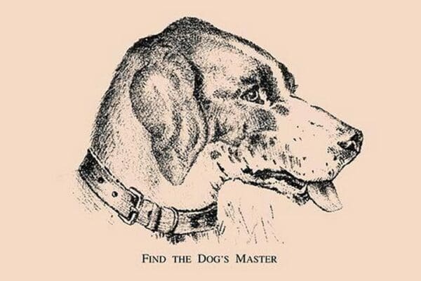 Find the Dog's Master by American Puzzle Co. - Art Print