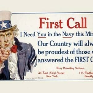 First Call by James Montgomery Flagg - Art Print