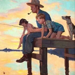 Fishing Time by John Newton Howitt - Art Print