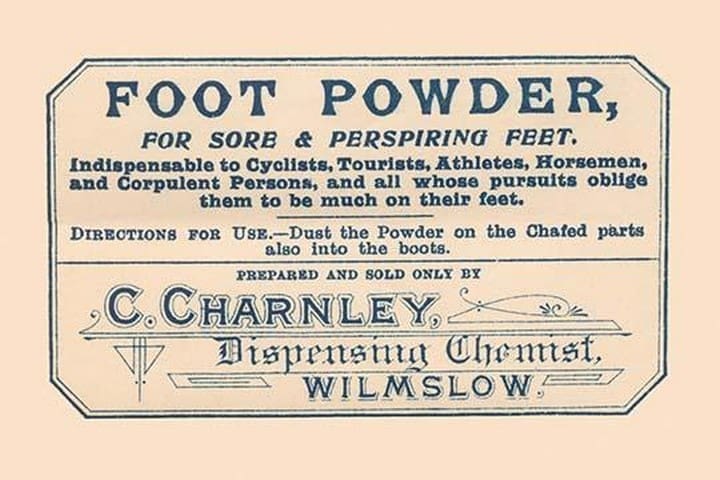 Foot Powder - High Quality Prints On Paper Or Canvas From Vintage Image ...