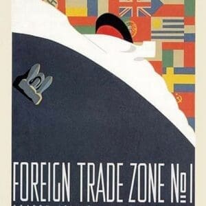 Foreign Trade Zone No. 1: NY City Department of Docks by Martin Weitzman - Art Print