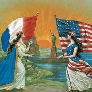 French American Friendship - Art Print