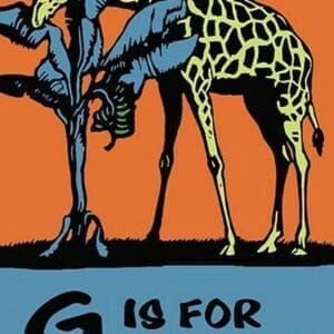 G is for Giraffe by Charles Buckles Falls - Art Print
