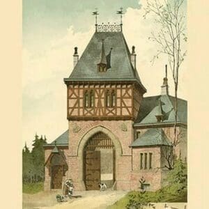 Gatehouse in Baden by Oppler & Oberbaurat - Art Print
