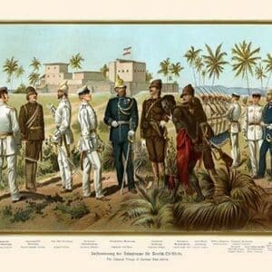 German East Africa Colonial Troops by G. Arnold - Art Print