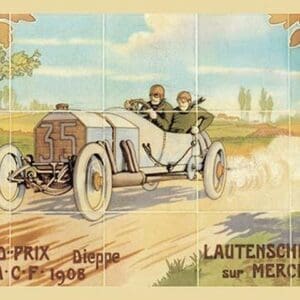 Grand-Prix: Lautenschlager sur Mercedes - Art Print