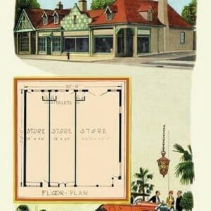 Group of Stores: French Design by Geo E. Miller - Art Print