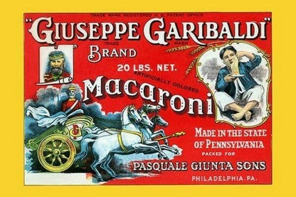 Guiseppe Garibaldi Brand Macaroni by A.A. Guinta - Art Print