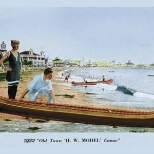 H.W. Model Canoe - Art Print