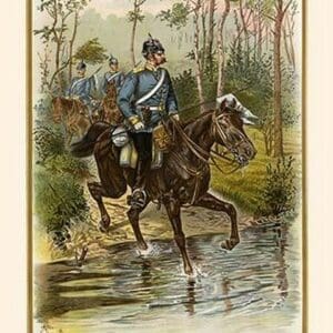 Hanoverian Cavalry Patrol 16th Dragoon Regiment by G. Arnold - Art Print