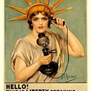 Hello! This is Liberty Speaking by Z.P. Nikolaki - Art Print