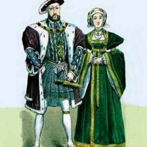 Henry VIII and Ann of Cleeves by Richard Brown - Art Print