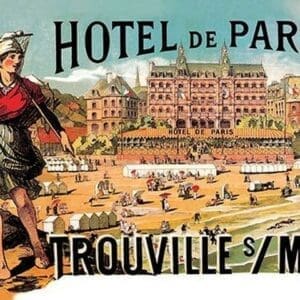 Hotel de Paris: Trouville-sur-Mer by Theophile Alexandre Steinlen - Art Print